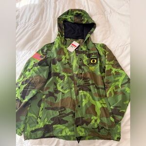 Nike University of Oregon- Green and Brown Camo Jacket